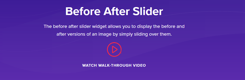 ultimate elementor before after slider widget