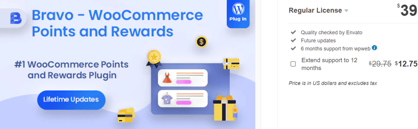 Bravo - WooCommerce Points and Rewards - WordPress Plugin