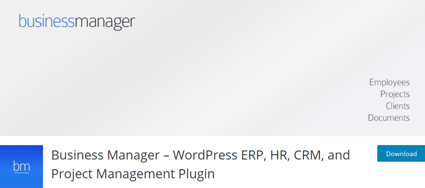 Business Manager – WordPress ERP, HR, CRM, and Project Management Plugin
