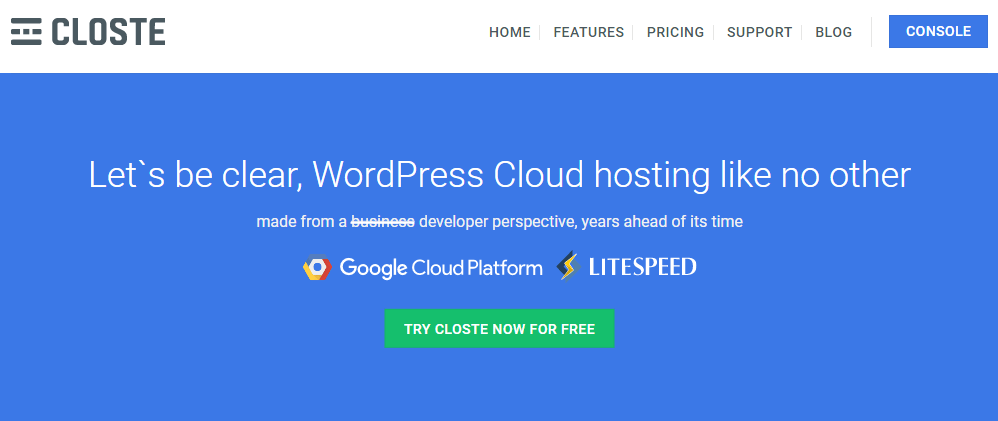 Closte WordPress Cloud Hosting