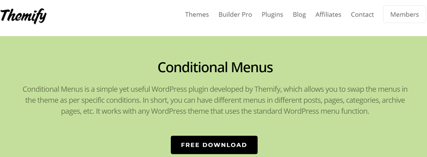 Conditional Menus