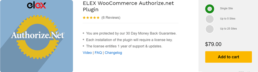 ELEX WooCommerce Authorize.net Plugin