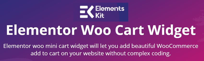 Elementor Woo Cart Widget