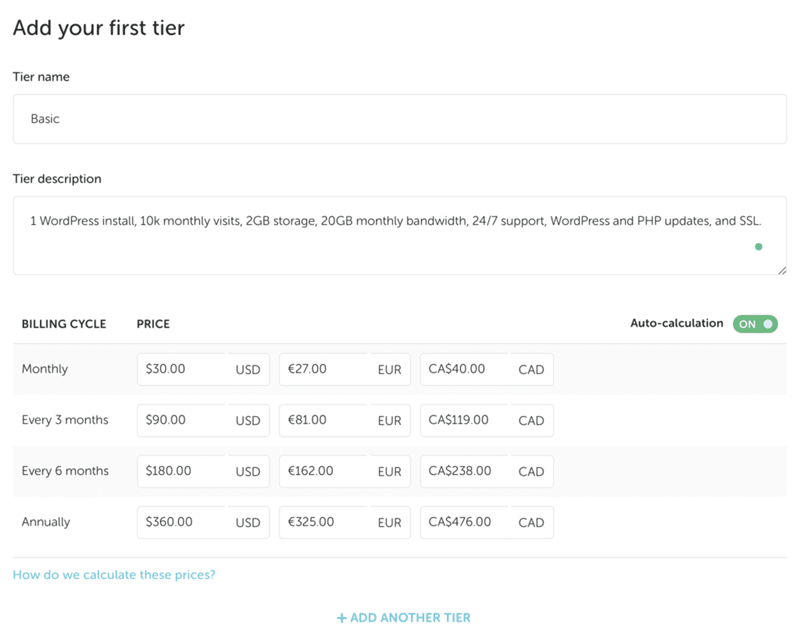 Flyzee growth suite add tiers