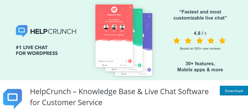 HelpCrunch – Knowledge Base & Live Chat Software for Customer Service