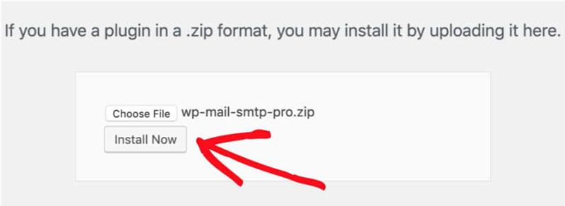 Install Now WP Mail SMTP plugin