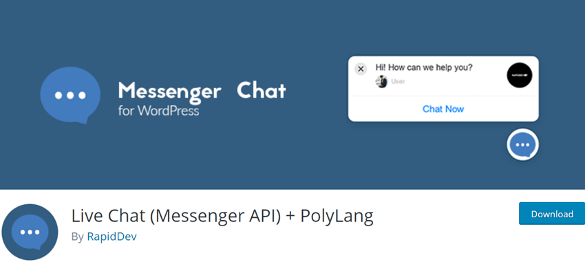 Live Chat (Messenger API) + PolyLang
