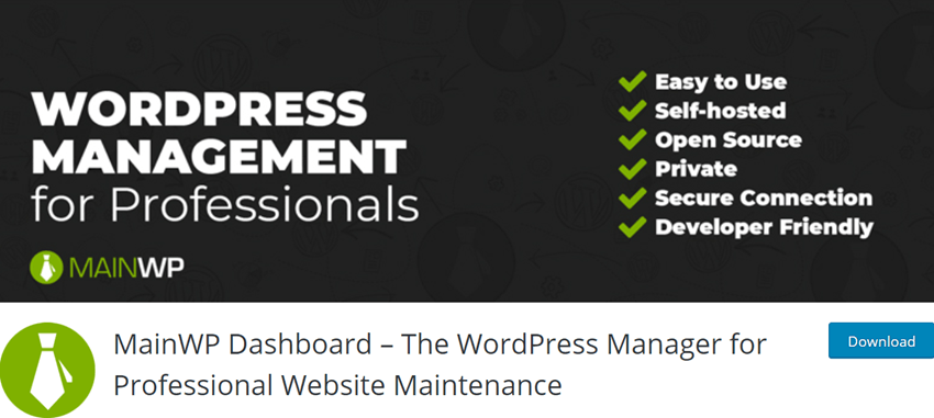 MainWP Dashboard – The WordPress Manager for Professional Website Maintenance