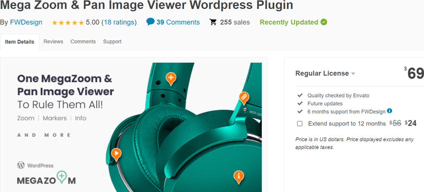 Mega Zoom & Pan Image Viewer WordPress Plugin