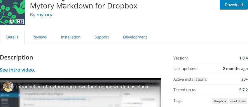 Mytory Markdown for Dropbox