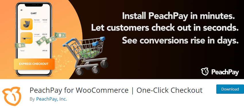 PeachPay for WooCommerce - One-Click Checkout