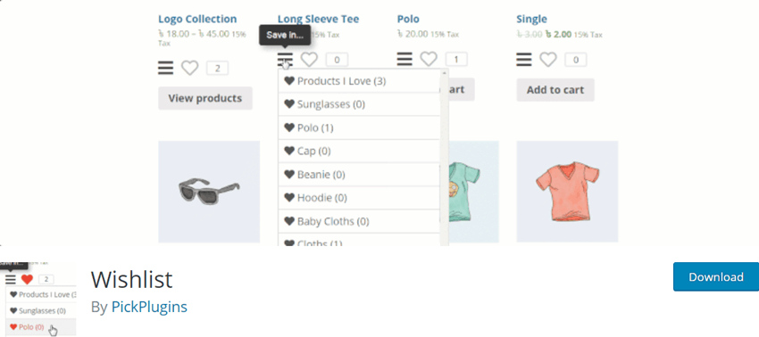 Pickplugins Woocommerce Wishlist