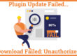 Plugin Update Failed Download Failed Unauthorized