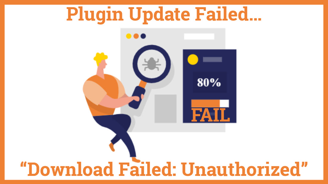 Plugin Update Failed Download Failed Unauthorized
