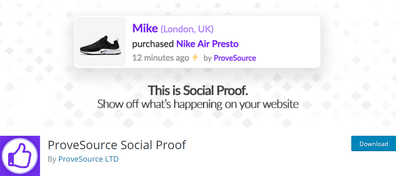 ProveSource Social Proof