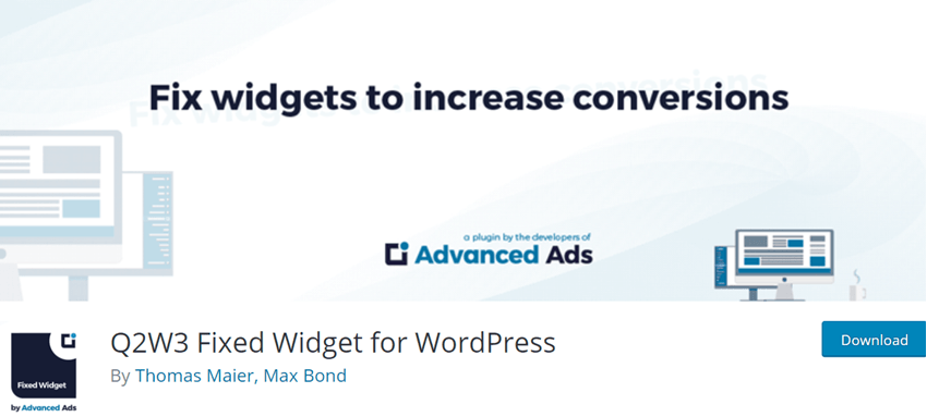 Q2W3 Fixed Widget for WordPress