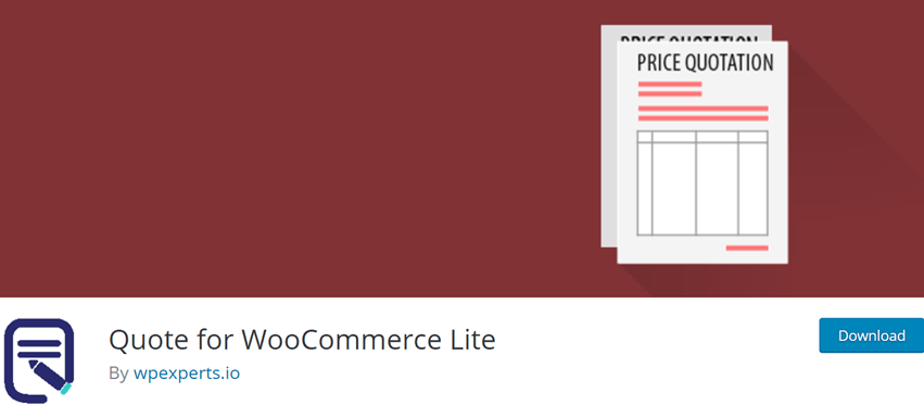 Quote for WooCommerce Lite