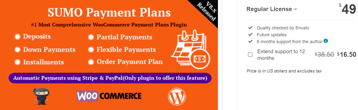 SUMO WooCommerce Payment Plans - Deposits, Down Payments, Installments, Variable Payments etc