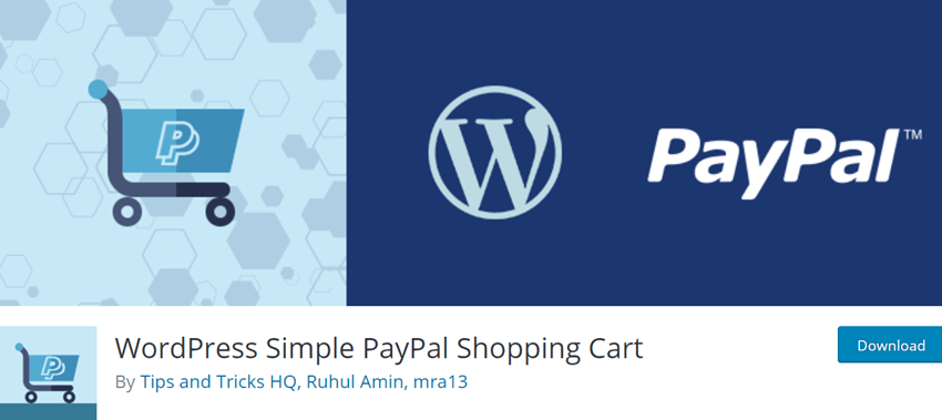 Simple PayPal Shopping Cart For WordPress