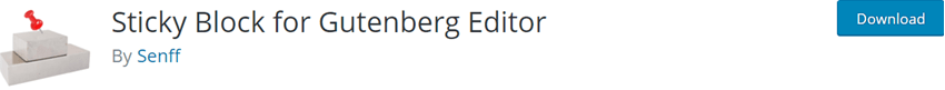 Sticky Block for Gutenberg Editor