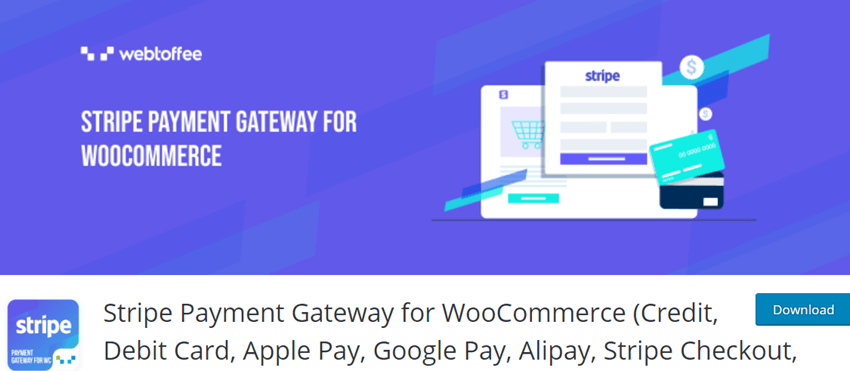 Stripe Payment Gateway for WooCommerce (Credit, Debit Card, Apple Pay, Google Pay, Alipay, Stripe Checkout, SEPA)