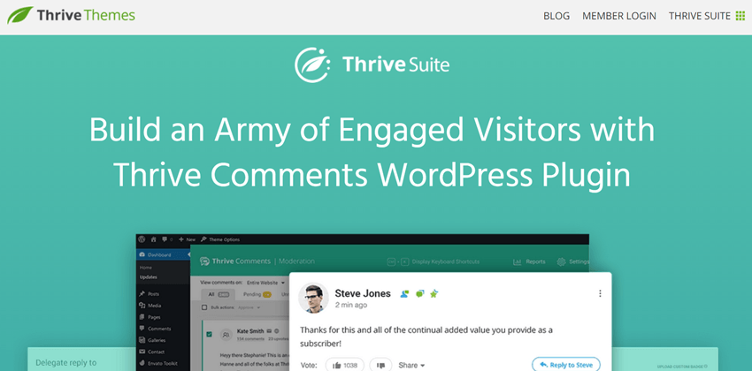 Thrive Suite - Build an Army of Engaged Visitors with Thrive Comments WordPress Plugin