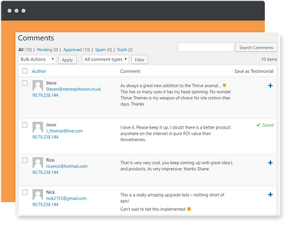 Thrive themes ovation all in one testimonail management plugin