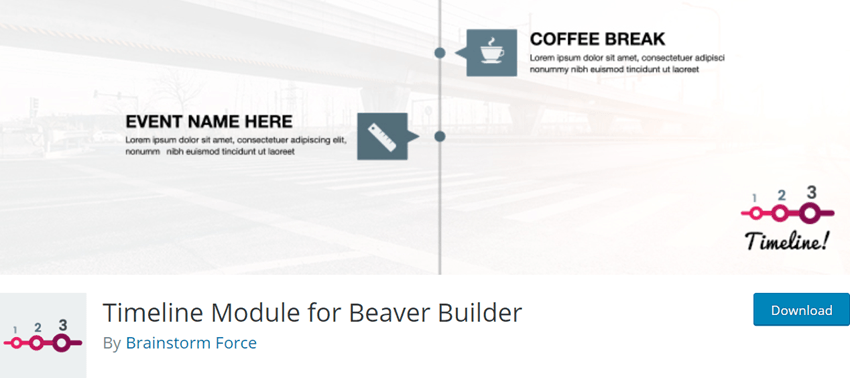 Timeline Module for Beaver Builder