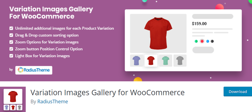 Variation Images Gallery for WooCommerce