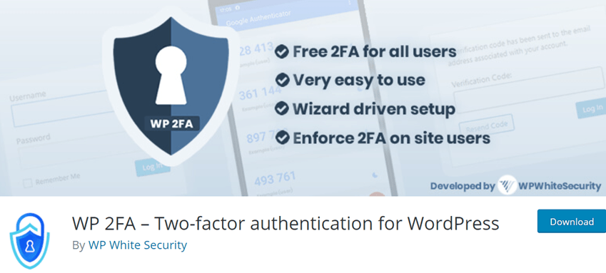 WP 2FA – Two-factor authentication for WordPress