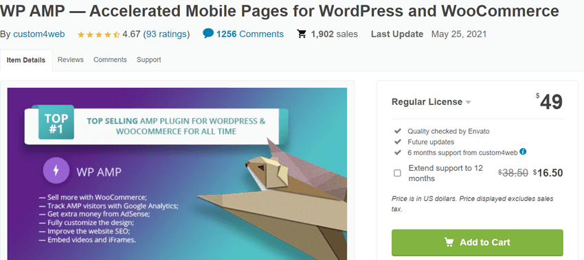 WP AMP — Accelerated Mobile Pages for WordPress and WooCommerce