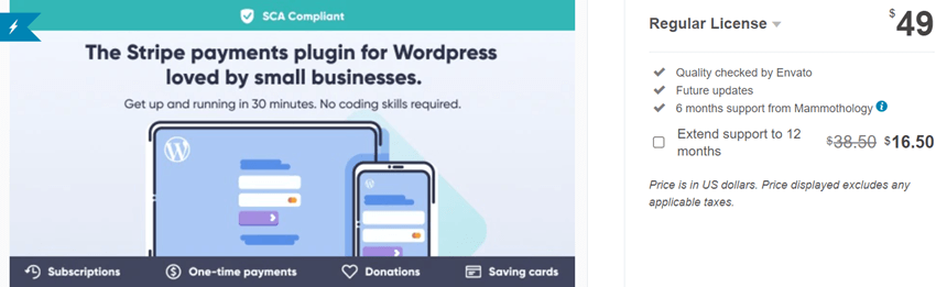 WP Full Stripe - Subscription and payment plugin for WordPress