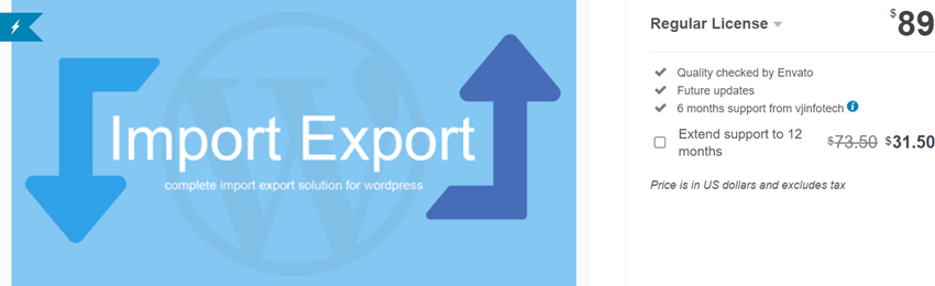 WP Import Export