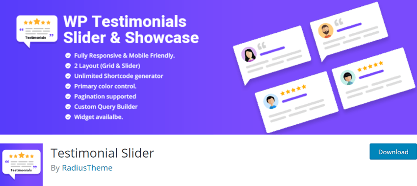 WP Testimonial Slider and Showcase