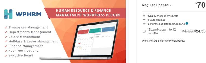 WPHRM - Human Resource and Finance Management WordPress Plugin