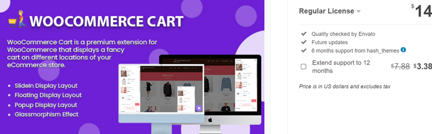 WooCommerce Cart - Ajax, Floating, Slide-in, Popup Cart Plugin For WordPress