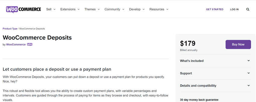 WooCommerce Deposits