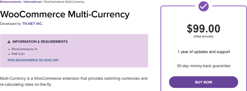 WooCommerce Multi-Currency