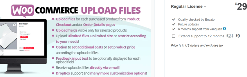 WooCommerce Upload Files