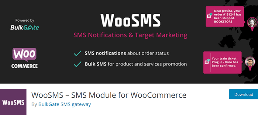 Bulkgate – SMS plugin for WooCommerce