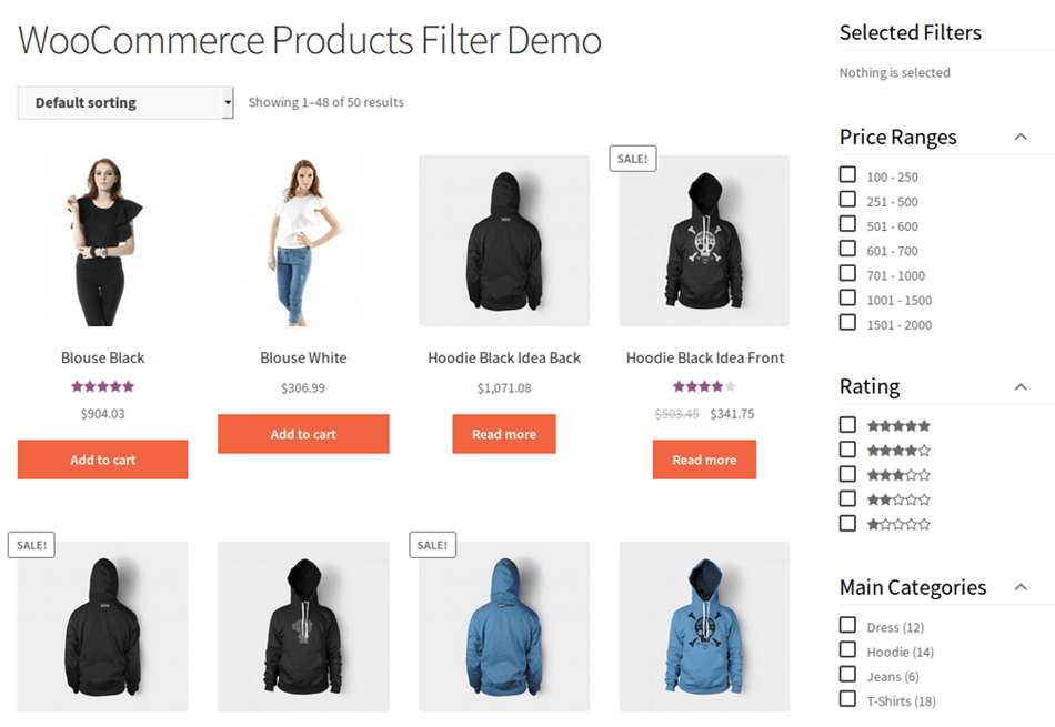 WooCommerce Product Filter Demo