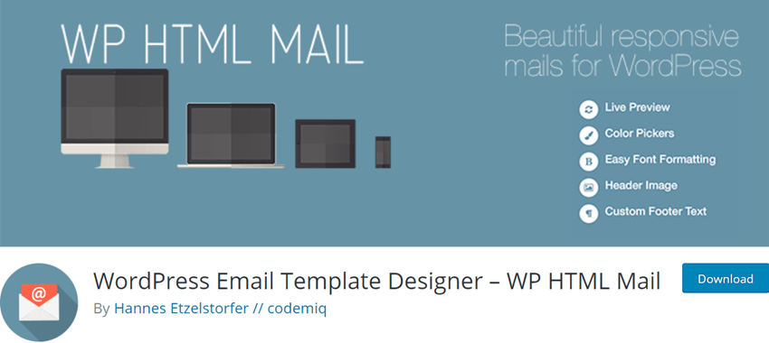WordPress Email Template Designer – WP HTML Mail