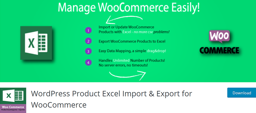 WordPress Product Excel Import & Export for WooCommerce