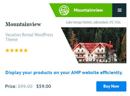 Wordpress AMP Plugin by motopress optimized for woocommerce stores