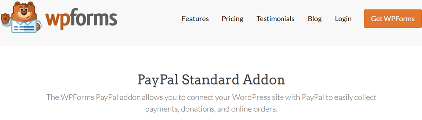 WpForms - PayPal Standard Addon