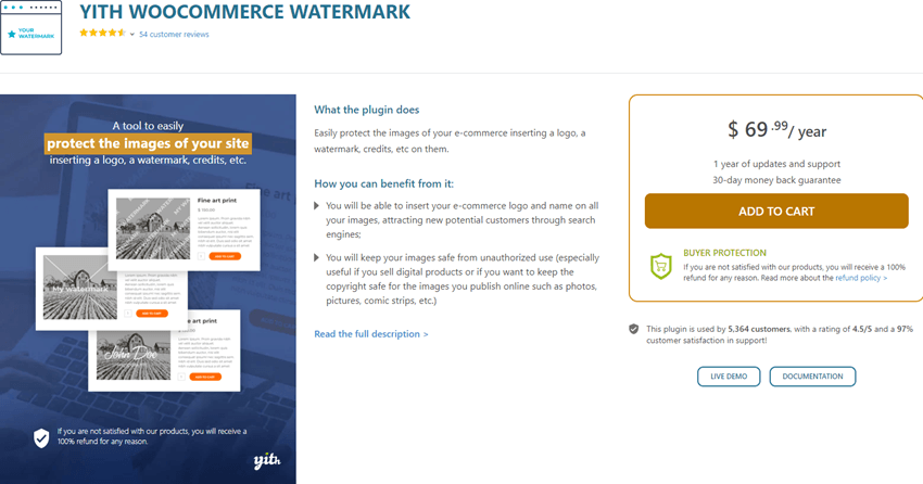 YITH WOOCOMMERCE WATERMARK