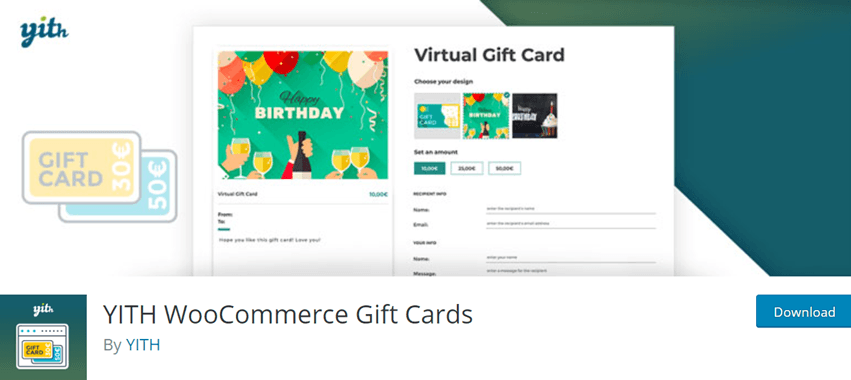 YITH WooCommerce Gift Cards