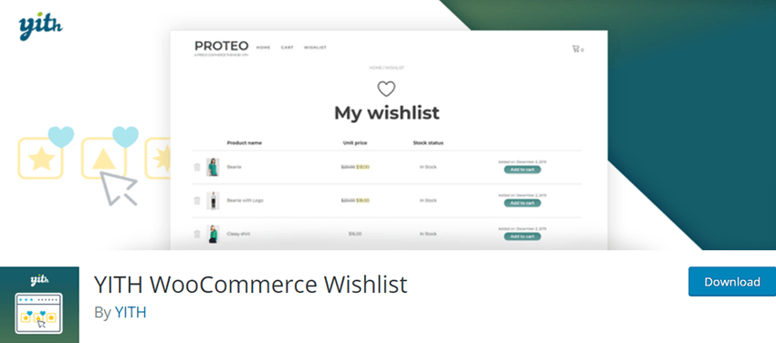 YITH WooCommerce Wishlist