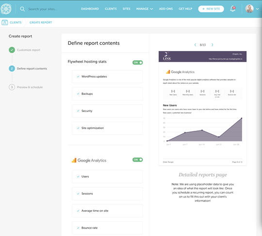 flywheel growth suite client report