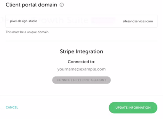 growth suit review setup client portal domain
